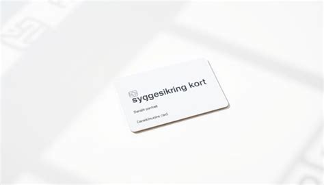 Bestilling af nyt sygesikringskort